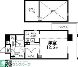 グラントリアノン ワンルームの間取図画像