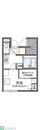 レオパレスJ 1Kの間取図画像