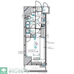 ディアレイシャス丸の内 1Kの間取図画像