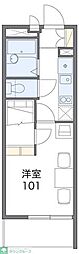 レオパレス日置 1Kの間取図画像