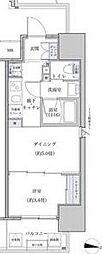 パークアクシス名古屋山王橋 1DKの間取図画像