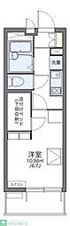 レオパレスクレッシェント 1Kの間取図画像