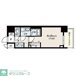 S-RESIDENCE名駅North 1Kの間取図画像
