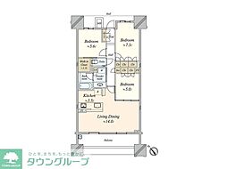 ザ・パークハウス名古屋 3LDKの間取図画像