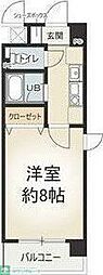 メゾンクラルテ 1Kの間取図画像