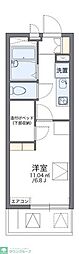 レオパレスTWOビレッジ 1Kの間取図画像
