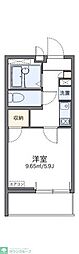 レオネクストレストエリア 1Kの間取図画像