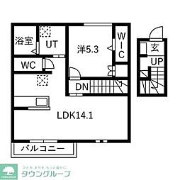 プリミエール昭和区山脇町 1LDKの間取図画像