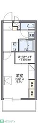 レオパレス柳堀町 1Kの間取図画像