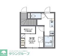 レオパレスプラド岩塚 1Kの間取図画像