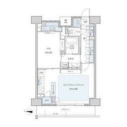パークアクシス名駅南グランデ 1LDKの間取図画像