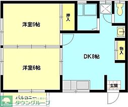 間取図画像 2DK