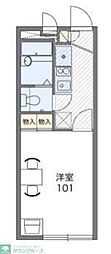 レオパレスCASAFelice 1Kの間取図画像