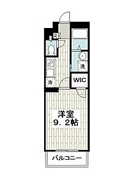 エアリーズ 1Kの間取図画像