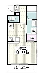 ペスカ湘南 ワンルームの間取図画像