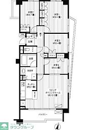 シエールグラン洋光台南公園 4LDKの間取図画像