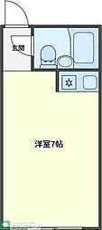 カサハラビル逗子A ワンルームの間取図画像