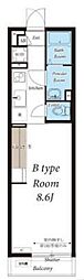 グレイス大船 1Kの間取図画像