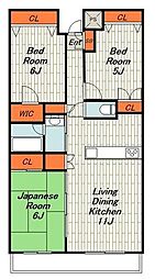 アトラスシアンズ東戸塚 3LDKの間取図画像