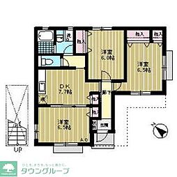 ベルエスポワール 3DKの間取図画像