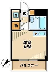 ムーブメントURD百合ケ丘 ワンルームの間取図画像
