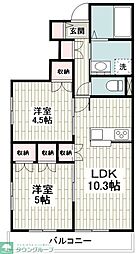 青葉在り処 2SLDKの間取図画像