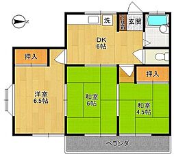 リヴェール大久保 3Kの間取図画像