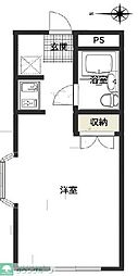 スカイコート生田 1Kの間取図画像