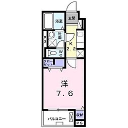 サイドパーク 1Kの間取図画像