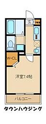 アイ・クラシア 1Kの間取図画像