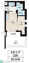 REONE宮崎台 1DKの間取図画像