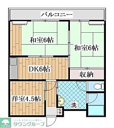リリアスたまプラーザ 3DKの間取図画像
