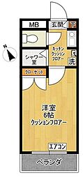 ジョイフル向ヶ丘遊園第2 1Kの間取図画像