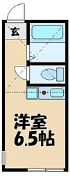 ユナイト中野島オステリアの杜 ワンルームの間取図画像