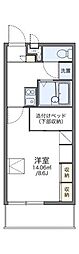 東武伊勢崎線 館林駅 徒歩14分の賃貸マンション 1階1Kの間取り