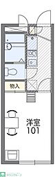 レオパレスドリーム　27701 1階1Kの間取り