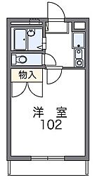 JR高崎線 吹上駅 徒歩11分の賃貸アパート 2階1Kの間取り