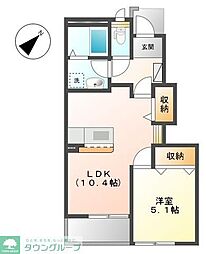 間取図画像 1LDK