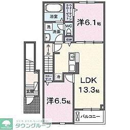 間取図画像 2LDK