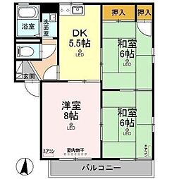 間取図画像 3DK