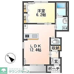 間取図画像 1LDK