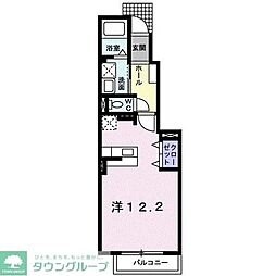 レジェンドA ワンルームの間取図画像