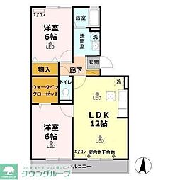 アネシス 2LDKの間取図画像