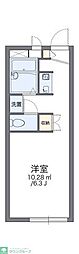 レオパレス壱里山 1Kの間取図画像