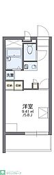 レオパレスMARUTAKA 1Kの間取図画像