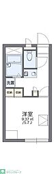 レオパレスブリランテ 1Kの間取図画像
