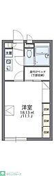 レオパレスヒロ 1Kの間取図画像