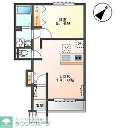 イルソーレ 1LDKの間取図画像