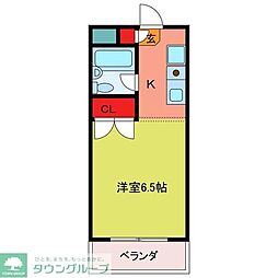 キャンパスビレッヂ高坂 1Kの間取図画像