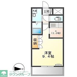 エスペランサ ワンルームの間取図画像